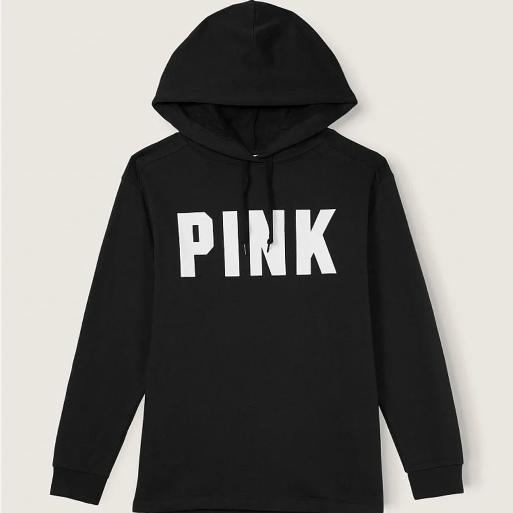 PINK FLEECE CAMPUS HOODIE 🆕 - Picture 2 of 5